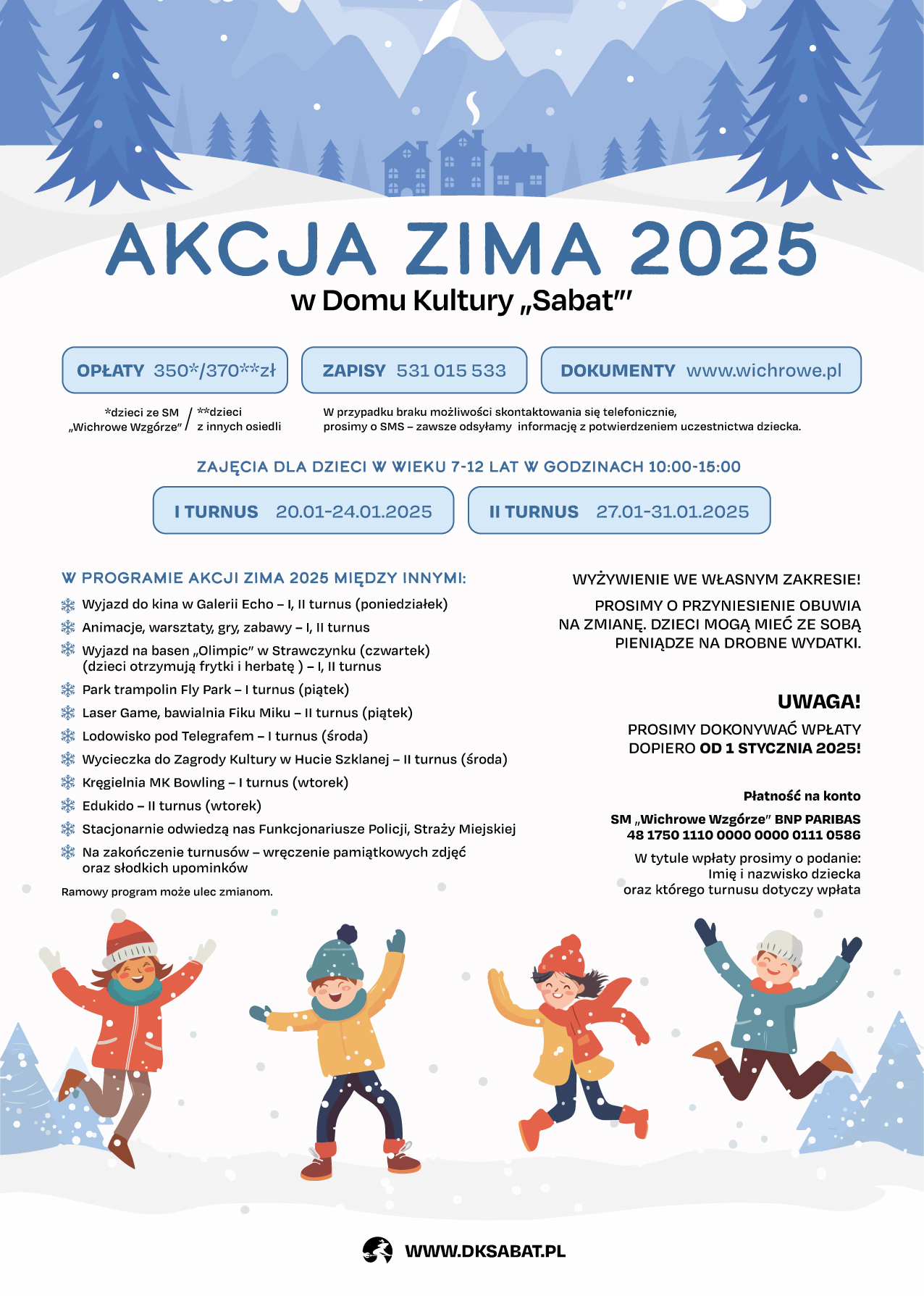 plakat akcja zima 2025