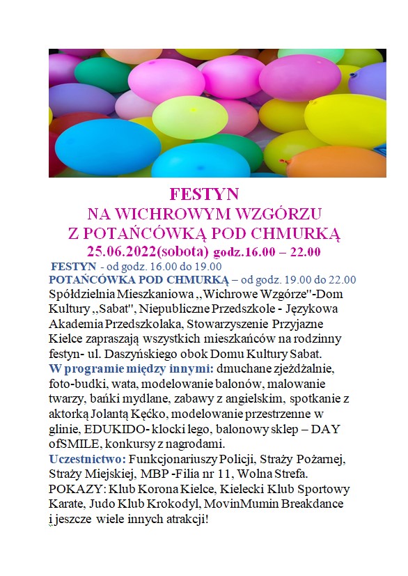 plakat festyn